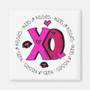 Valentine Hugs och Kisses Magnet