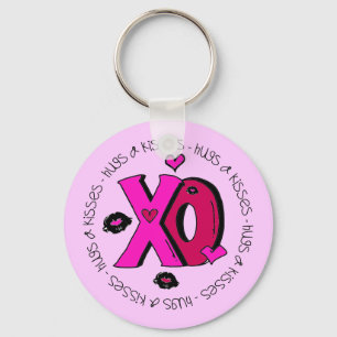 Valentine Hugs och Kisses Nyckelring