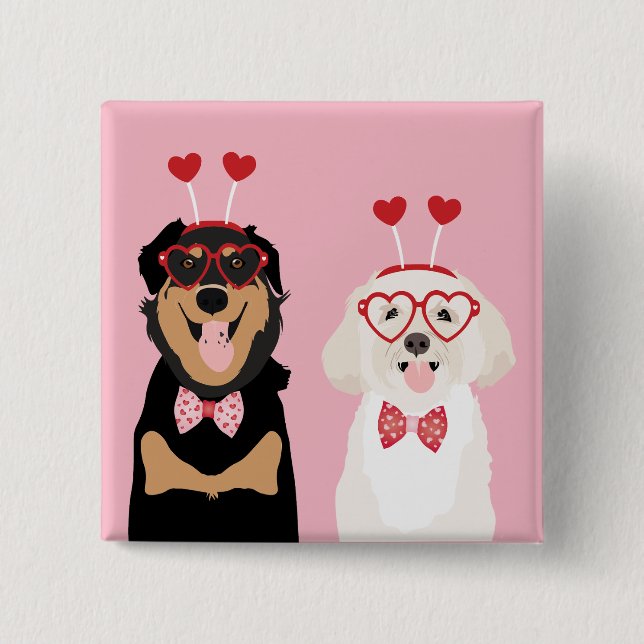 Valentine Hundar Rottweiler Maltipoo Puppy Knapp (Framsida)