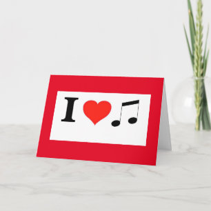 Valentine I Kärlek Music och du Helgkort