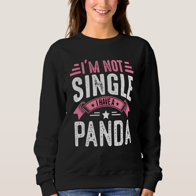 Valentine I'm Not Single I Have A Panda Boy Toddle T Shirt (Framsida)