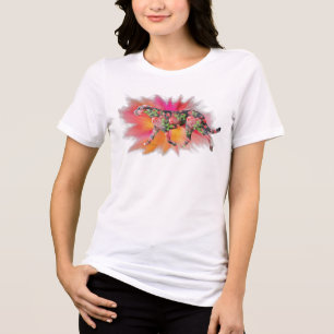 Valentine irländsk varghund stänk av färg t shirt
