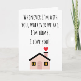 Valentine, jag är hemmavlad kort