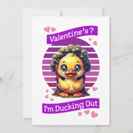 Valentine? Jag smiter iväg Julkort