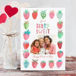 Valentine | Jordgubbar | Kort för hälsning