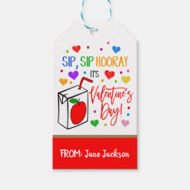 Valentine JuiceBox Gift-Märkre Presentetikett