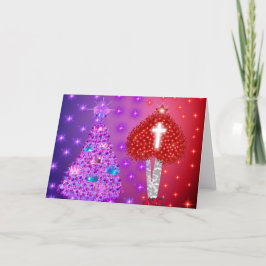 Valentine jul-gratulationskort kort