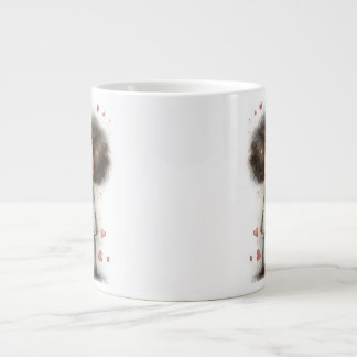 Valentine kaffemugg – Första kyssen söt romantik Jumbo Mugg