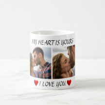 Valentine kaffemugg Jag älskar dig med parfoto