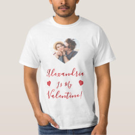 Valentine kärlek anpassad foto & namn t shirt