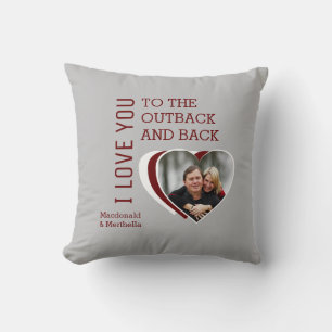 Valentine KÄRLEK DIG TILL OUTBACK OCH BAKS-Anpassn Kudde