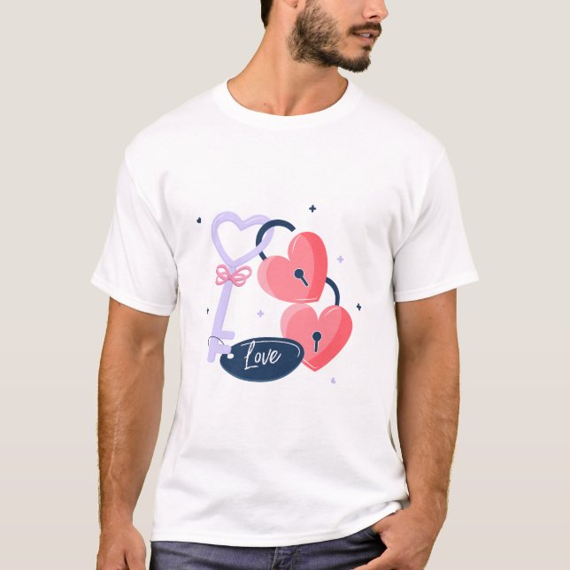 Valentine kärlek-gåva t shirt (Framsida)
