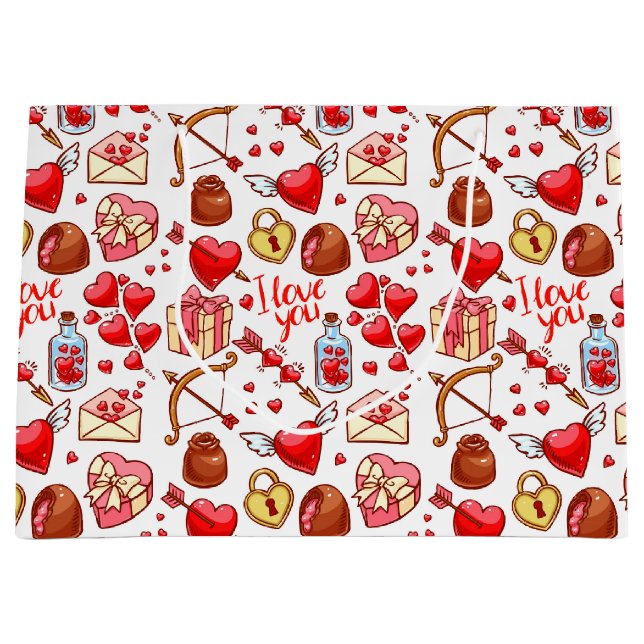 Valentine Kärlek Gift Bag (Framsidan)