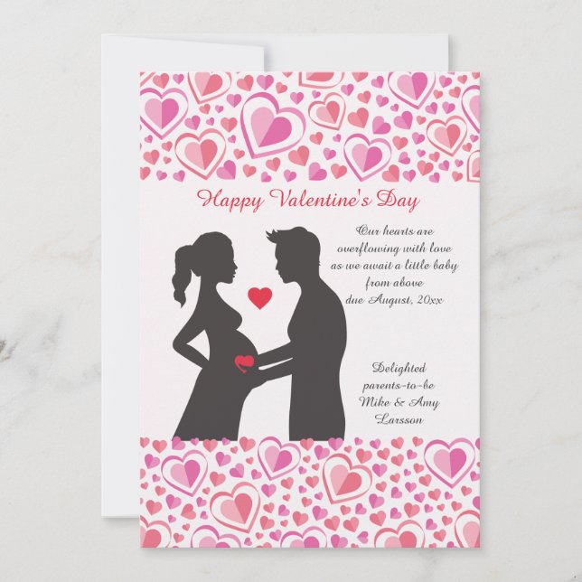 Valentine Kärlek Gravid Meddelande (Framsida)