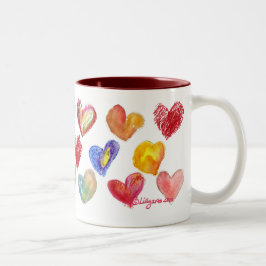 Valentine Kärlek Hearts Mugg 2 av 4