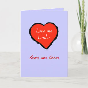 Valentine, kärlek jag ömt - helgkort