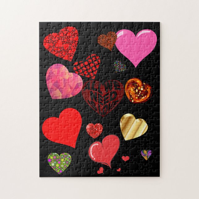 Valentine Kärlek Jigszons Puzzon Pussel (Vertikal)