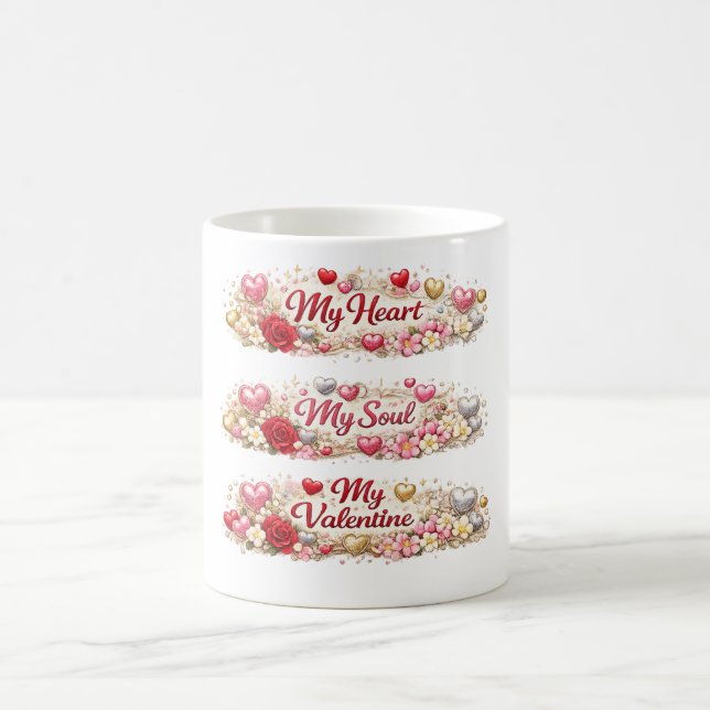Valentine kärlek  kaffemugg (Center)
