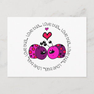 Valentine Kärlek Kryp Helg Vykort