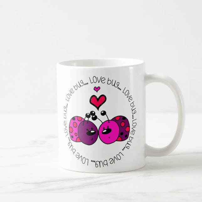 Valentine Kärlek Kryp Kaffemugg (Höger)