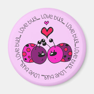Valentine Kärlek Kryp Magnet
