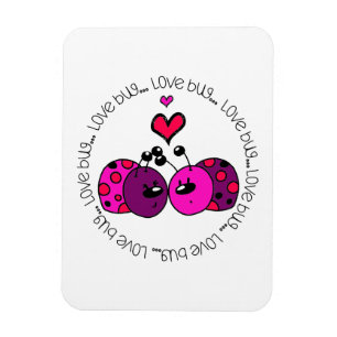 Valentine Kärlek Kryp Magnet