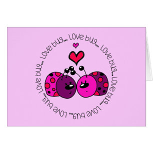 Valentine Kärlek Kryp OBS Kort