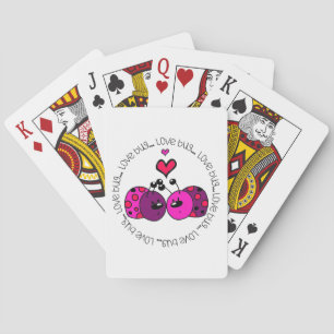 Valentine Kärlek Kryp Spel Kort