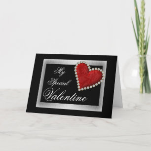 Valentine kärlek Red Hjärtat romantic Helgkort