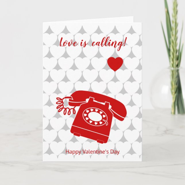 Valentine, kärlek ringer helgkort (Framsida)