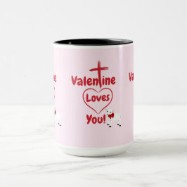 Valentine Kärlek You Two Tone Coffee Mugg