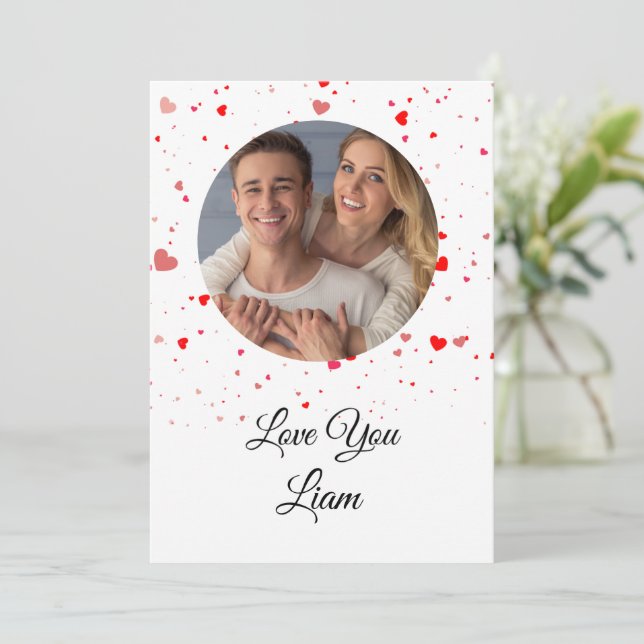 Valentine Kärlekskort | Romantisk för Honom & Henn (Stående Fram)