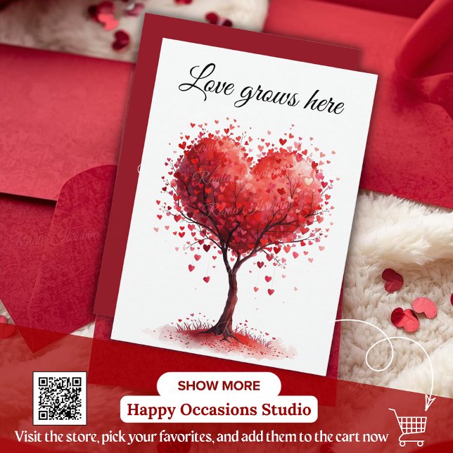 Valentine Kärlekskort | Romantisk för honom & henn Tack Kort (Skapare uppladdad)