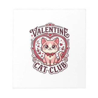 Valentine Katt Rolig Katt Älskare Design - Alla hj Anteckningsblock