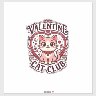 Valentine Katt Rolig Katt Älskare Design - Alla hj Klistermärken