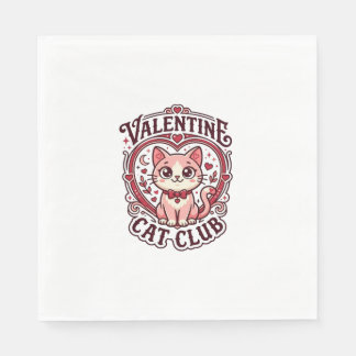 Valentine Katt Rolig Katt Älskare Design - Alla Hj Pappersservett