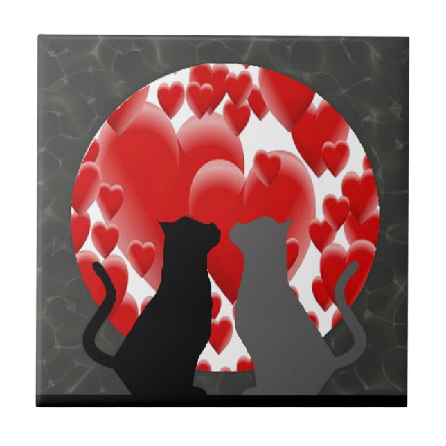 Valentine Kattunge Kakelplatta (Framsidan)