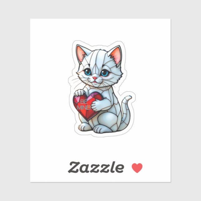 Valentine Kattunge Klistermärken (Ark)