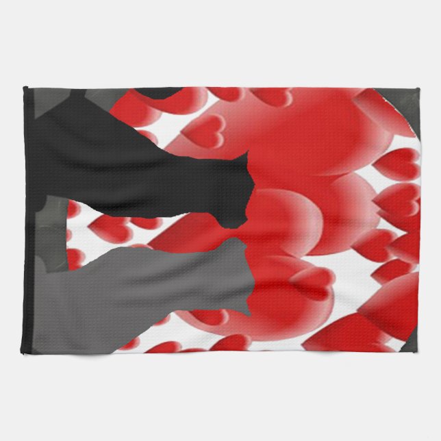 Valentine Kattunge Kökshandduk (Horisontell)
