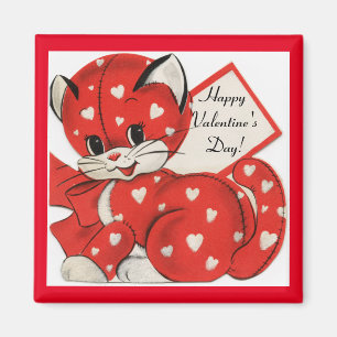 Valentine Kattunge Magnet