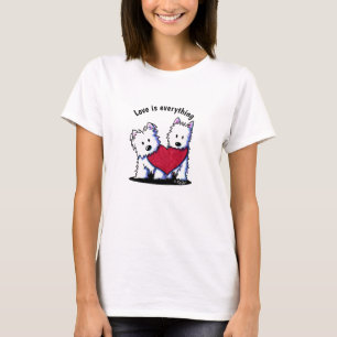 Valentine KiniArt Westie Duo T-Shirt