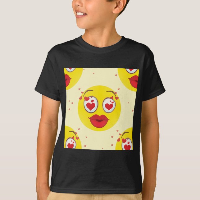 Valentine kiss Emoji Tröja (Framsida)
