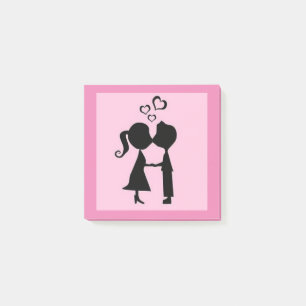 VALENTINE KISS POST-IT BLOCK