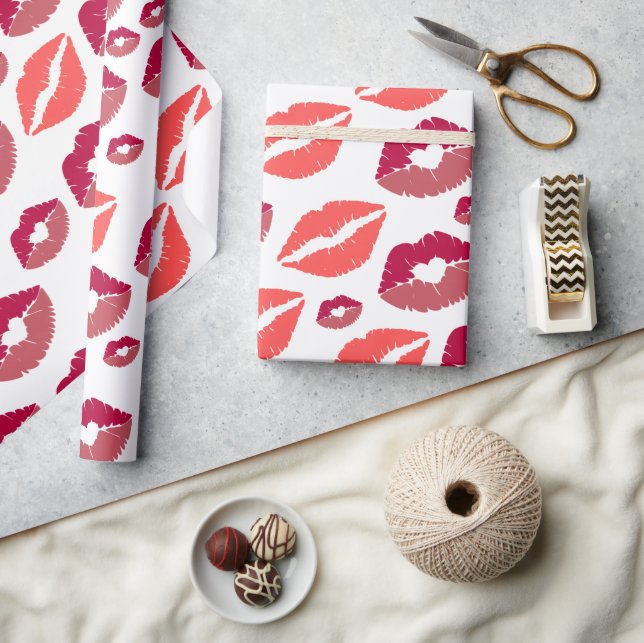 Valentine kiss the miss goodbye Bridal Shower Presentpapper (Hantverk)