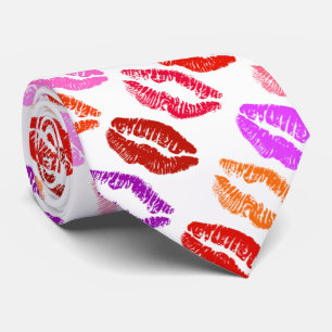 Valentine Kisses Neck Tie Slips