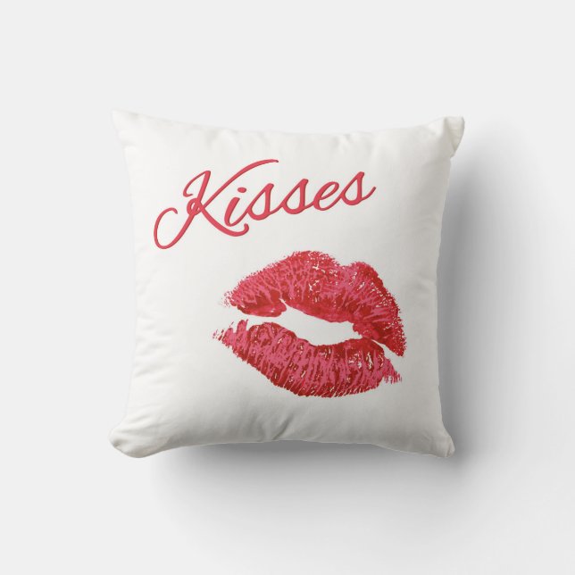 Valentine Kisses Pillow Kudde (Framsida)