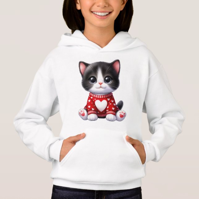 Valentine Kitten T Shirt (Framsida)