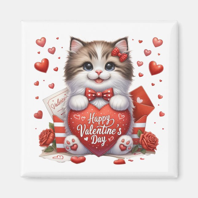 Valentine Kitty Magnet   (Framsidan)