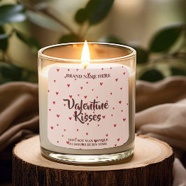 Valentine Kyss Ljussticka Klistermärke Söta Hjärta
