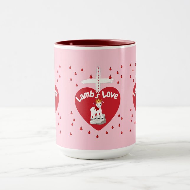 Valentine Lamb's Kärlek Two Tone Mugg (Center)